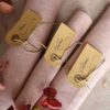 Pièces de la box Kitac tablier japonais en lin rose