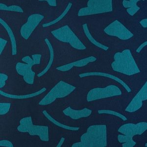 Jacquard Play Light Paon | Intérieur bleu marine