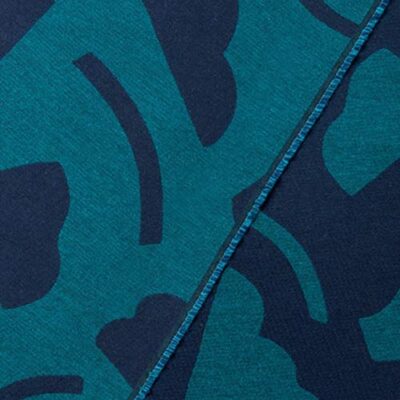 Tissu jacquard recto-verso Play Light Paon de Studio Walkie Talkie