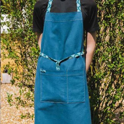 Tablier barista bleu Studio Kitac