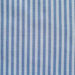 Coton Polyester rayé bleu et blanc