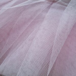 Tulle rose et popeline ton sur ton