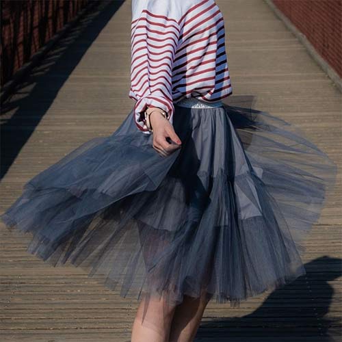 jupe-jupon-tulle-gris-femme-kitac diy jupe jupon en tulle gris pour femme créé par Studio Kitac