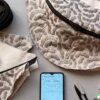 sac banane moonshine en cours de montage dans le tissu crystal
