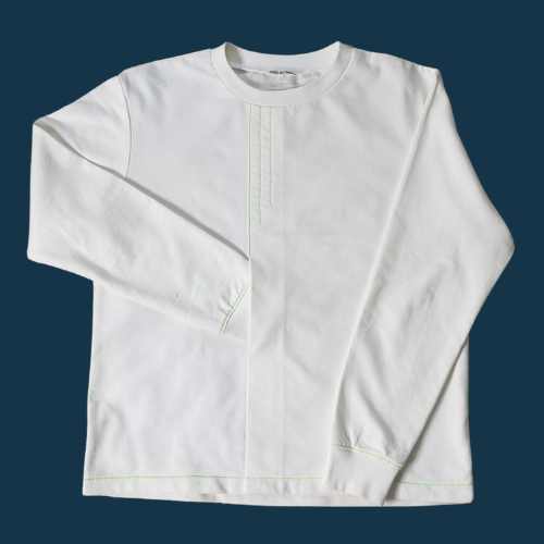 kitac-sweatshirt-graphic-volblanc-adulte-ivoire-a-plat sweatshirt graphic vol blanc ivoire à plat