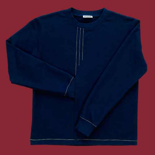 kitac-sweatshirt-graphic-volblanc-adulte-marine-a-plat sweat shirt graphic vol blanc marine
