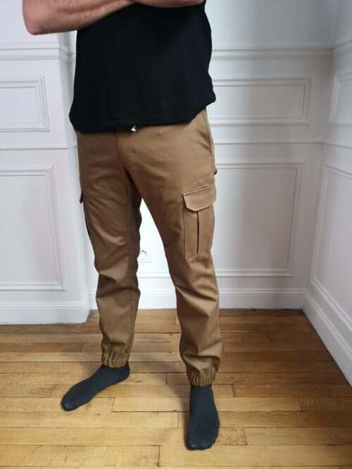 L - Cargo camel - Pierre DIY Pantalon cargo Homme coloris camel Lamericana Pattern
