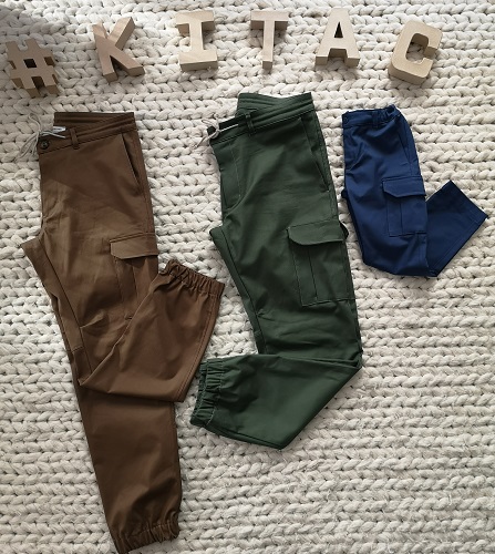 L -Cargo - tous 2 DIY pantalon cargo Lamericana Pattern, à plat
